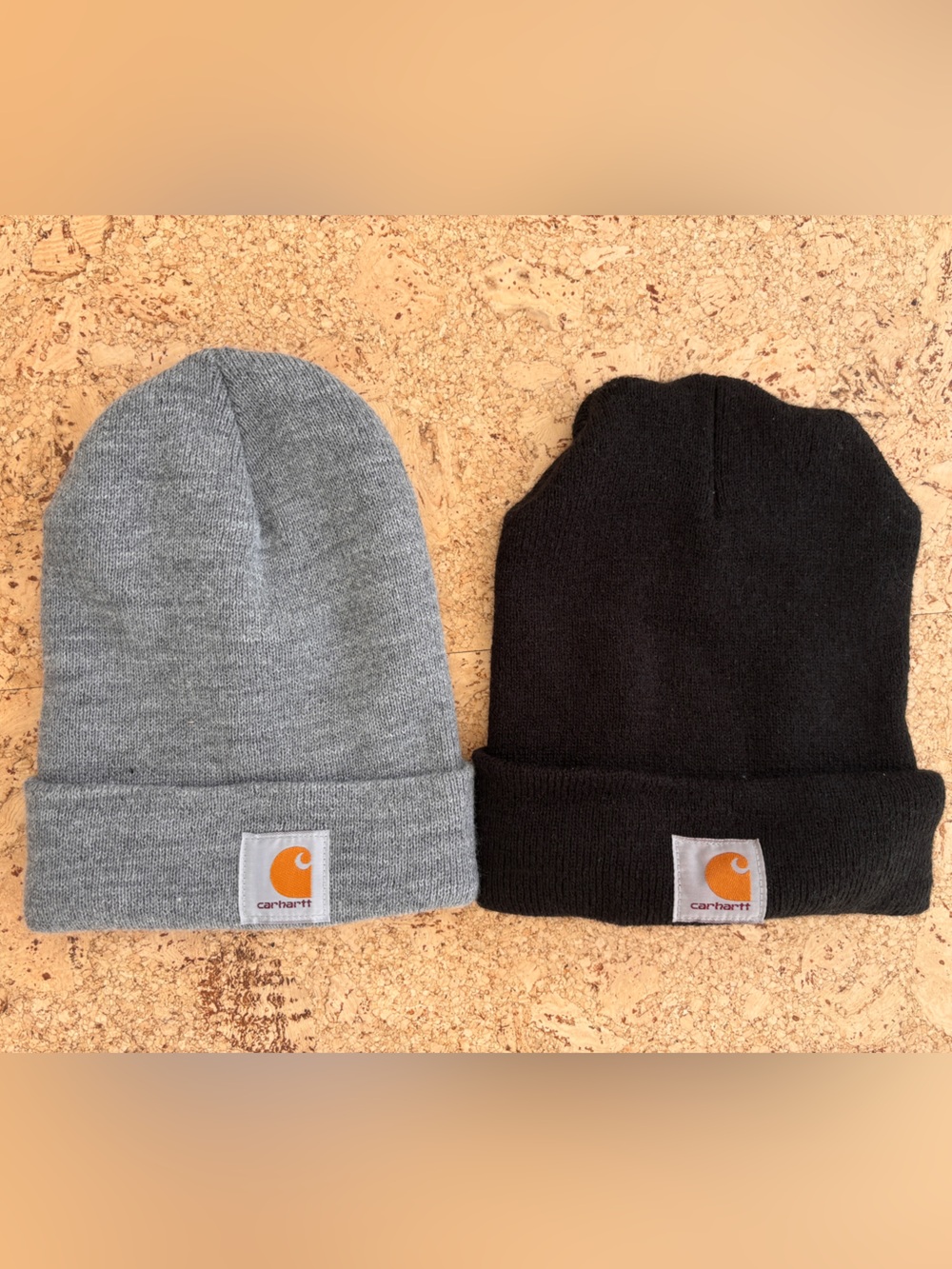 Carhartt Men’s Beanie Duo in Gray and Black